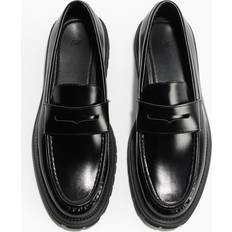 Cotton Loafers H&M Men Black Chunky Loafers