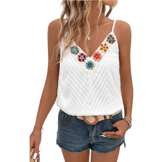 Shein Breezaya Women's Floral Print Loose Tank Top For Vacation