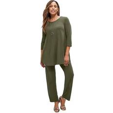 Suits Jessica London Plus Size 2-Piece Stretch Knit Mega Swing Set