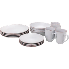 Sjöbo Stoneware White Servis 16st