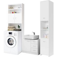 Casaria Set 3x Mobili da Bagno Armadio