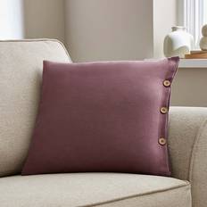 Dunelm Cotton Linen Cushion Cover Purple (43x43cm)