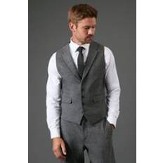Burton Tweed Look Waistcoat - Mens