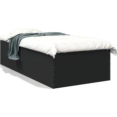 vidaXL Engineered Black Sängram 102x203cm