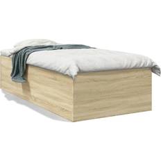 Sängar & Madrasser vidaXL Engineered Sonoma Oak Sängram 100x200cm