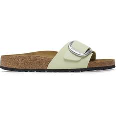 Birkenstock Madrid Big Buckle Nubuck Leather - Faded Lime