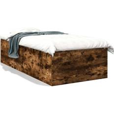 Sängar & Madrasser vidaXL Engineered Smoked Oak Sängram 102x203cm