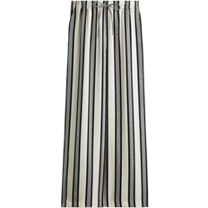 H&M Wide Drawstring Trousers - Cream/Black