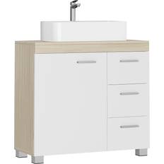 Vasagle Meuble De Salle De Bain Blanc Nuage