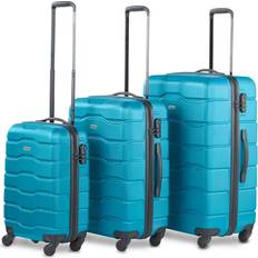 VonHaus Luggage Set of 3 - Teal