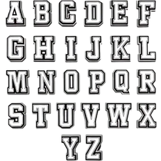 Shein 1pc Black & White Letter Series Shoe Charms, Suitable For Slippers & Sandals, PVC Shoe Accessories, Unisex, Christmas, Birthday, Party Gifts