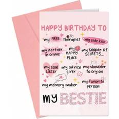 Shein My Bestie Funny Birthday Card For Women
