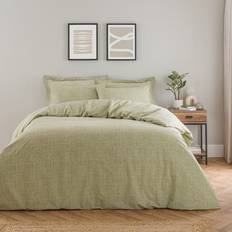 Dunelm Grayson Duvet Cover Green (200x135cm)