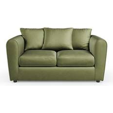 Dunelm Blake Opulent Velvet Dark Olive Sofa 147cm 2 Seater