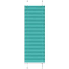 Green Pleated Blinds vidaXL Petrol Fabric Width Polyester 40x150cm