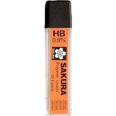 Sakura Penntillbehör Sakura Mechanical Pencil Lead 0.9 Mm Hb Polymer 12 Leads