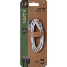 Kabler PhoneFood USB A - Lightning M-M White 1m