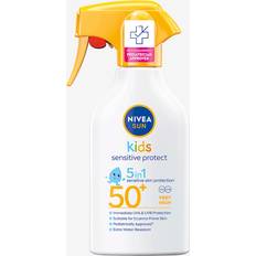 Nivea sun solskydd barn kids sensitive Nivea Kids Sensitive Protect Play Sun Trigger Spray SPF 50+