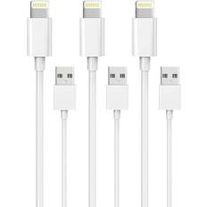 Iphone charger lightning Lightning Charger iPhone 3pcs White