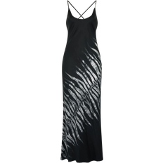 Roberto Cavalli Abito Lungo Stampa Female Slip Dresses - Nero/Bianco