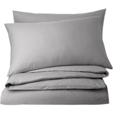 Dunelm Pure Duvet Cover Grey (260x220cm)