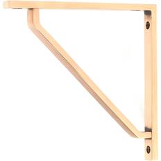 Angle Brackets From The Anvil Polished Bronze Barton Shelf Bracket 150mm x 150mm