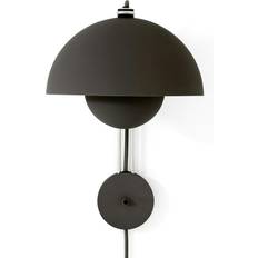 &tradition flowerpot vp8 &Tradition Flowerpot VP8 Vermilion Matt Black Vägglampa