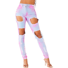 Women Jeans Rockstar Original Candely Jeans - Pink/Silver