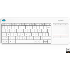 Logitech K400 Plus Wireless Touch (Nordic) White