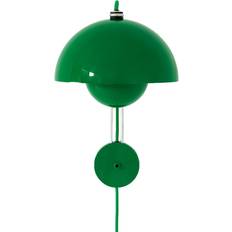 &Tradition Flowerpot VP8 Vermilion Signal Green Wall lamp