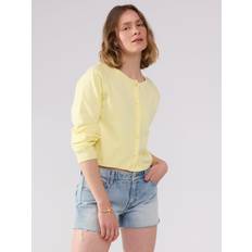 Gula Koftor Lindex Finstickad Cardigan