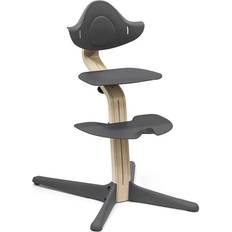 Metall Barnstolar Stokke Nomi Matstol Natural/Anthracite