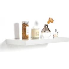 Floating shelf Wickes Floating High Gloss White Wall Shelf 60cm