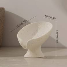 Temu Elegant Resin Leaf-shaped Soap Dish