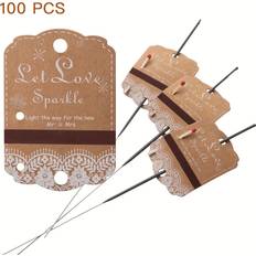White Gift Tags Temu Rustic White Lace Wedding Sparkler Tags 50pcs 100pcs