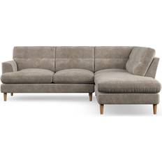 Dunelm Cooper Luxury Chenille Mushroom Sofa 262cm 4 Seater