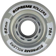 Inlineskates & Rollschuhe Supreme Rollers Quad Rollen 62mm 78A Clear