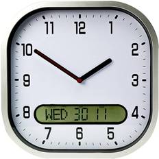 Lifemax Clear Time Day-Date Clear Wall Clock