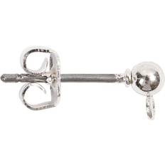 Creativ Company Stud Earrings Silver-Plated 10 Pc - Silver-Plated