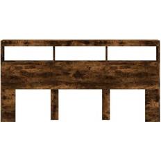 vidaXL Cabinet Smoked Oak Headboard 200cm