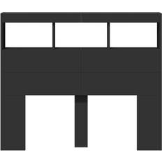 vidaXL Cabinet Black Sänggavel 120cm