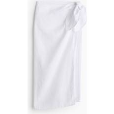 H&M Pareo Aus Leinen Damen - Weiß