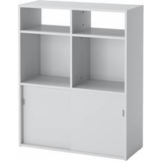IKEA Gråa Hyllsystem IKEA Spiksmed Öppen Hyllsektion Ljusgrå 77x96x32 cm Hyllsystem