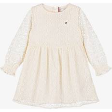 Tommy Hilfiger White Dresses Tommy Hilfiger Girls Ivory Embroidered Tulle Dress - 5 Year