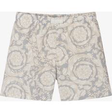 Boys - Grey Swimwear Versace Junior Boys Barocco Swim Shorts - Grey/Ivory