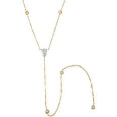 Yellow Necklaces Adina Eden 14K Diamond Necklace - Lab-Grown