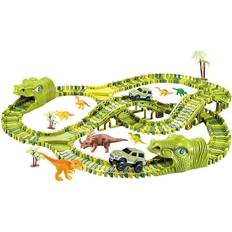 Stor Bilbana Med Dinosaurietema För Barn