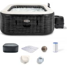 Inflatable Hot Tubs Intex Inflatable Hot Tub Purespa Greystone Deluxe Spa Set