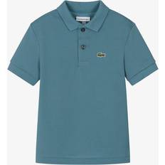 Blåa Pikétröjor Lacoste Polo Piqué Kalksten Med Logo -