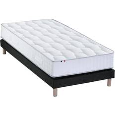 Ensembles de Lit Ensemble Matelas Ressorts Mémoire 90x190 Noir